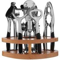 Maison By Premier 7 Piece Chrome Finish Kitchen Gadget Set, Silver