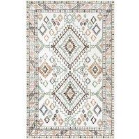 Green Decore Vernal Yonker Machine Washable Non Shedding Non Slip Area Rug Red Brown Beige 120 cm x 180 cm, Red