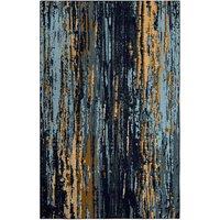 Green Decore Vernal Leticia Machine Washable Non Shedding Non Slip Area Rug Dark Blue Light Blue Yellow 76 cm x 243 cm, Blue