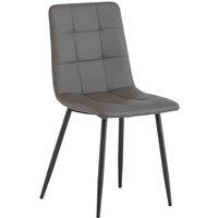 World Furniture 4 x Virgo Dining Chair - Grey Grey Legs, Grey