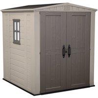 Keter Factor 6' x 6' Shed, Cream