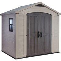 Keter Factor 8' x 6' Shed, Cream