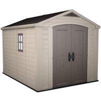 Keter Factor 8' x 11' Shed, Cream