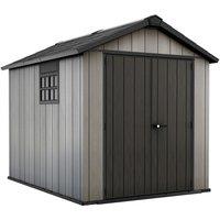 Keter Oakland 7' 6'' x 9' Shed - Grey, Grey