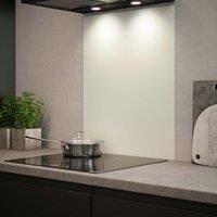 Matt White Glass Kitchen Splashback 600mm X 750mm, White