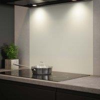 Matt White Glass Kitchen Splashback 900mm X 750mm, White