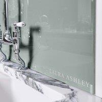 Laura Ashley Mineral Grey Glass Kitchen Splashback 900mm X 750mm, Grey