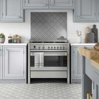 Laura Ashley Mr Jones Charcoal Kitchen Splashback 600x750mm, Grey