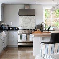 Country Living Acanthus Leaf Stone Glass Kitchen Splashback 900mm X 750mm