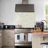 Country Living Meadow Ochre Glass Kitchen Splashback 900mm X 750mm, Yellow