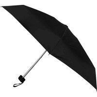 Totes Eco-Brella 5 Section Miniflat Thin Umbrella - Plain Black, Black