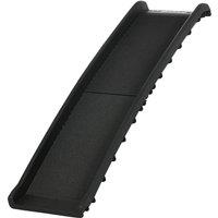 PawHut Foldable Pet Ramp w/ Removable Non-Slip Cover - Black, Black