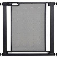 PawHut Pressure Fit Safety Gate (75-82 cm) - Black, Black