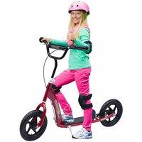 Homcom Push Scooter With 12inch Eva Tyres Red, Red