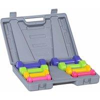Homcom 10Kg Colourful Dumbbell Weights Set, Multi
