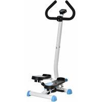 Homcom Twister Height Adjustable Step Machine W Lcd Screen Blue, Blue