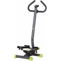 Homcom Twister Height Adjustable Step Machine W Lcd Screen Grey, Grey
