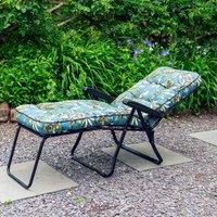 Glendale Tropical Blue Deluxe Lounger, Blue