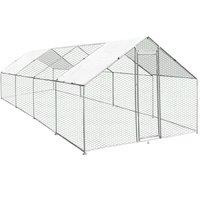 Monster Shop Chicken Run 3m x 8m x 2m, Silver