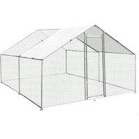 Monster Shop Chicken Run 3m x 4m x 2m, Silver