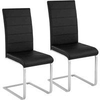 Tectake 2 Dining Room Rocking Chairs - Black, Black