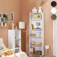 Tectake Lexi Bookcase w/ 5 Shelves - Black, Black