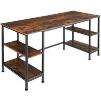 Tectake Stoke Desk 137x55x75, Brown