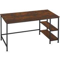 Tectake Canton Desk 120x60x75.5, Brown