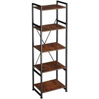Tectake Manchester w/ 5 Shelves Bookcase, Brown