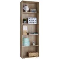 Tectake Lexi Bookcase w/ 5 Shelves - Brown, Brown