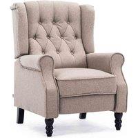 Althrope Linen Recliner Chair - Pumice