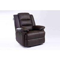 Loxley Leather Recliner Chair - Brown