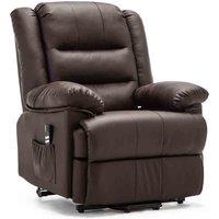 Loxley Electric Dual Motor Rise Recliner - Brown