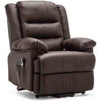 Loxley Electric Rise Recliner - Brown