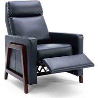 RILEY PUSH BACK AIR LEATHER MODERN RECLINING ARMCHAIR LOUNGE RECLINER CHAIR