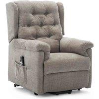 Barnsley Fabric Dual Motor Rise Recliner - Dark Beige