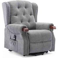 Harrogate Fabric Rise Recliner- Grey