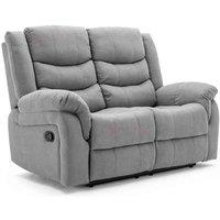 More4Homes Seattle 2 Seater Fabric Manual Recliner Sofa grey