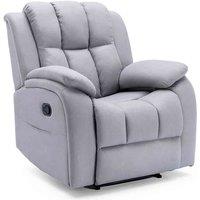 More4Homes Brookline Fabric Latch Recliner Gaming Cinema Lounge Sofa Chair Grey