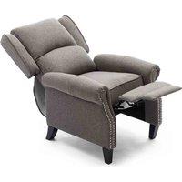 Charlotte Pushback Recliner Chair - Grey