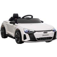 HOMCOM Audi Rs E-tron Gt Licensed 12V Kids Electric Ride On With Remote - White, White