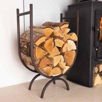 Charles Bentley Rosewood Large Log Holder, Black