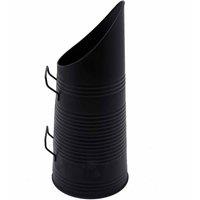 Charles Bentley Cherry Ribbed Coal Hod, Black