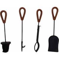 Charles Bentley Fig Fireside Companion Set, Black