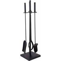Charles Bentley Redbud Fireside Companion Set, Black