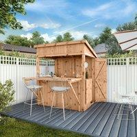 Mercia Premium 6' x 4' Pressure Treated Garden Bar plus Shutter Pack, Brown