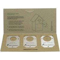 Green Feathers Bird Box Stainless Steel Cover Plate, Silver