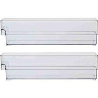 Interiors by PH Small Set Of Two Clear Fridge Bin Organizers, Clear