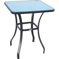 Outsunny Bistro Bar Table, Black
