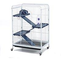 Little Friends Blenheim Rat Cage with Accessories 93cm - White, White